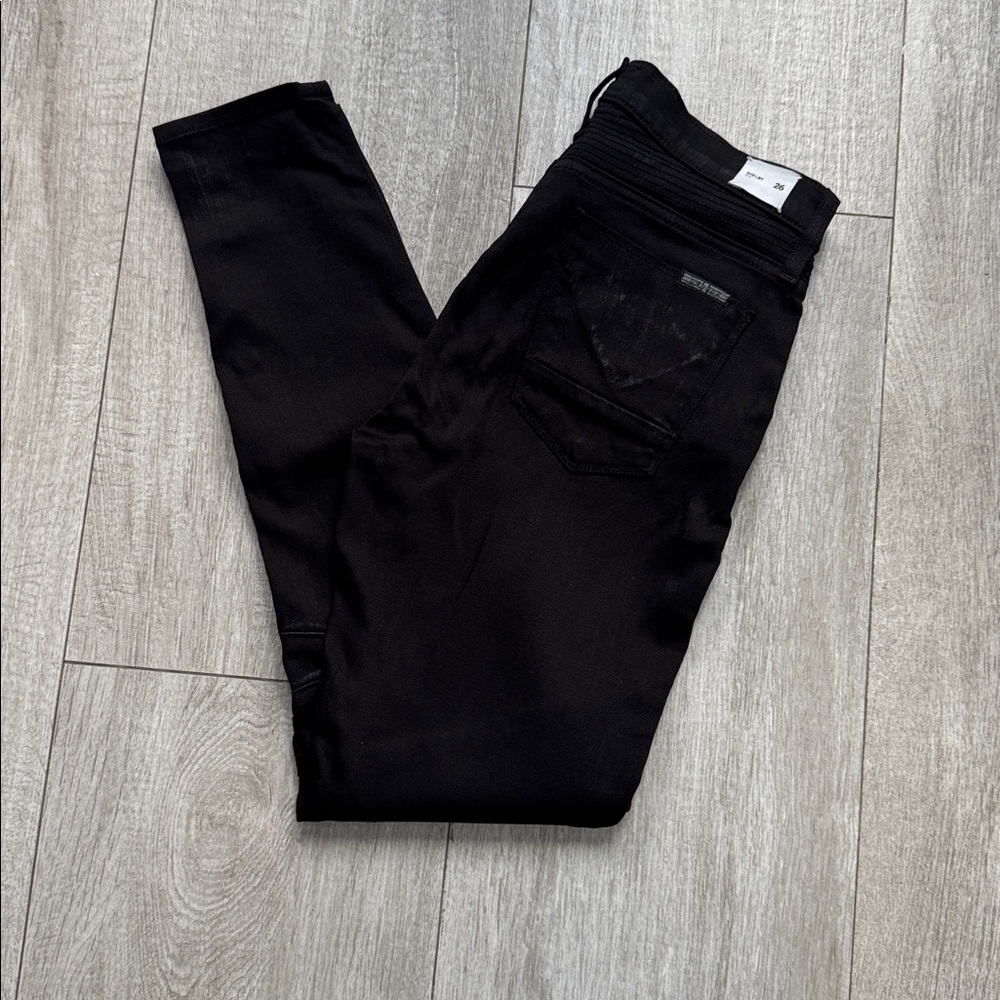 Hudson Jeans Shelby Moto Skinny Jeans size 26 in black